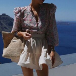 NWT Lorna Luxe x In The Style Flippy Ruffle Mini Skirt